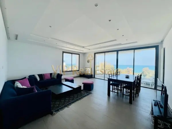 A Louer Appartement s+3 Meublé avec vue mer à la Marsa