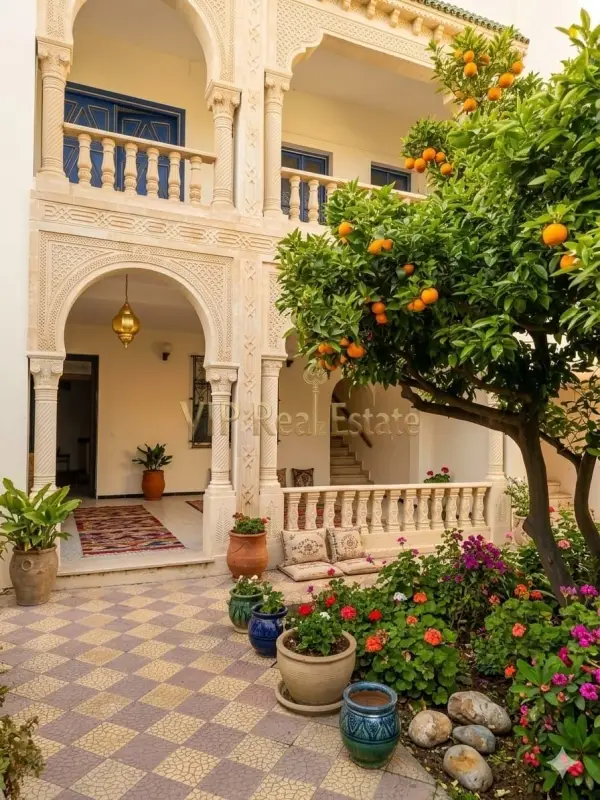 A Louer un Rez-de-chaussée de villa avec jardin à la Marsa