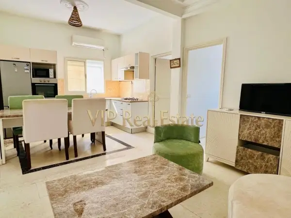 À louer un appartement S+2 meublé à La Marsa Ville