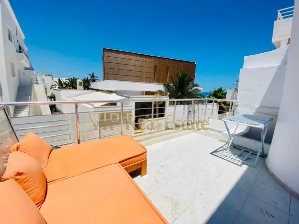 A louer un appartement s+1 meublé à la Marsa avec Vue mer